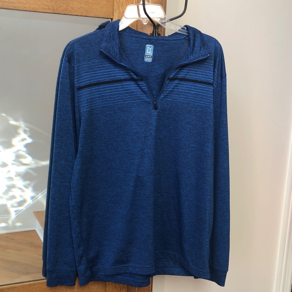 PGA blue 1/4 zip golf shirt, Size Medium, great condition, only worn once
